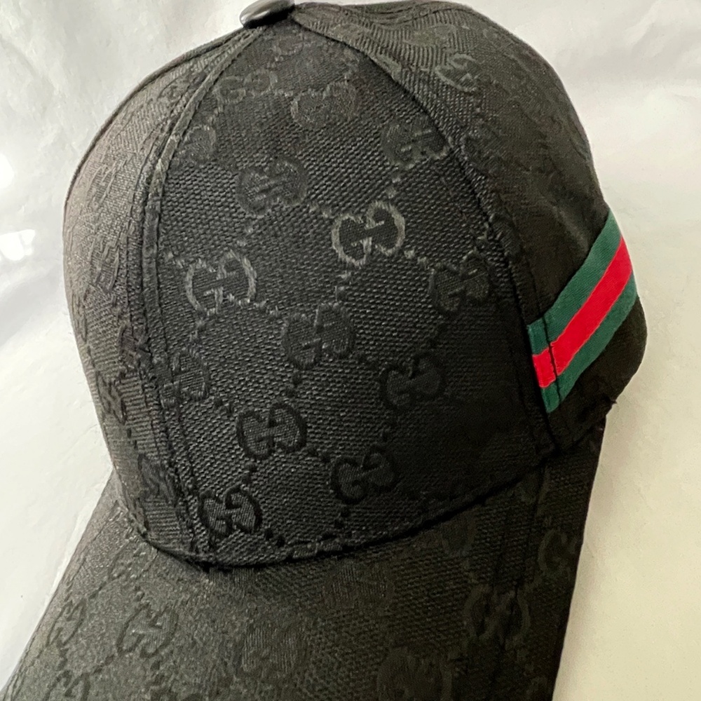 Gucci-Style Baseball Cap Web Stripe Unisex - Picture 3 of 8